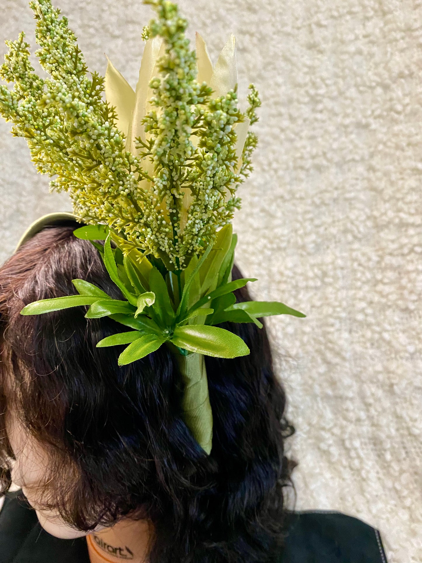 One of a kind floral handmade headband.